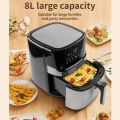 8 L Sokany Healthy Airfr yer SK-ZG-8042 | Electric oven 1700W, Oil free, Temperature control with digital display & multi-functions deep air fryer. 