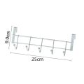 Stainless Steel 5-Hook Kitchen Cabinet Door Hook Bathroom Organizer Hanger Hooks Towel Hat Coat Clothes Cabinet Draw Door hook. 