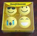 Pack of 4  Cute Emoji Eraser - Smiley Erasers Rubber For Kids. 