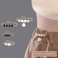Safety Anti-glare Waistband Tightener Waist Adjustment Reduce Waist Size Brooch Metal Adjust Neckline Pin Women. 