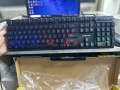 Defender GK-184 semi mechanical RGB  keyboard USB wired keyboard for pc & laptop with wirst pad 87 Keys full Rgb. 