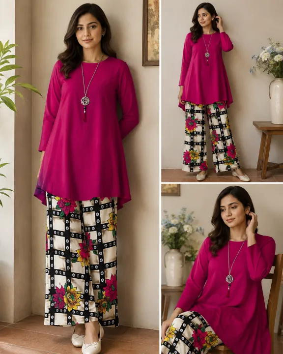 2Pc%20Stitched%20ladies%20dress%20-%20Trendy,%20Comfortable,%20linen%20dress%20Easy%20to%20Wear%20casual%20dress%20,%20dress%20for%20ladies%20-%20Image%202