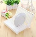 FOLDABLE PLASTIC PLATE DISH DRYING DRAINER RACK ORGANIZER KITCHEN STORAGE HOLDER. 