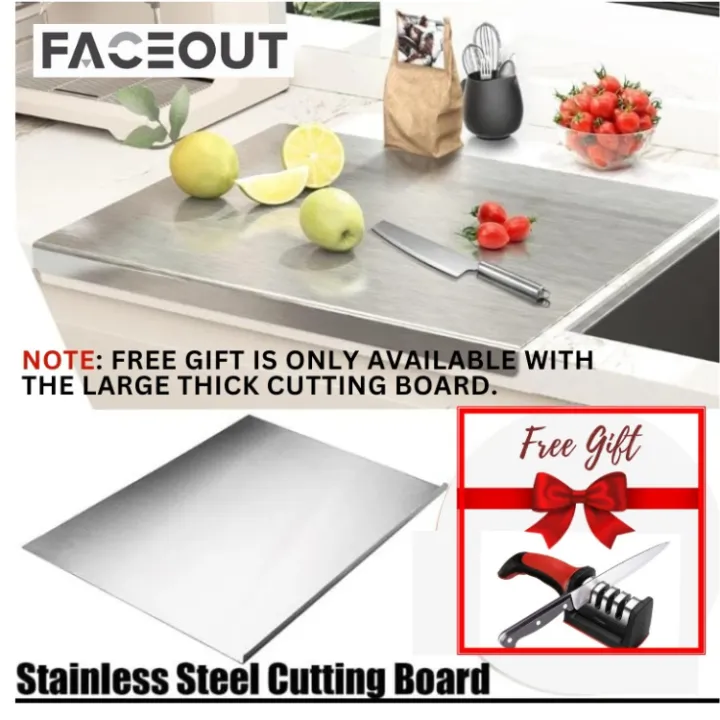 FACEOUT%20-%20Stainless%20Steel%20Cutting%20Board%2048x40cm/32x38cm%20%E2%80%93%20Durable,%20Hygienic,%20Easy%20to%20Clean%20%E2%80%93%20Cutting%20Board,%20No%20Smell%20%E2%80%93%20Perfect%20for%20Meat,%20Fish,%20Vegetable%20&%20Fruit%20Chopping%20%E2%80%93%20Premium%20Quality%20%E2%80%93%20Large%20Steel%20Cutting%20Board%20for%20Kitchen%20%E2%80%93%20Sturdy%20&%20Unbreakable%20-%20Image%202