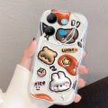 VRQR Wave Edge Phone Case for Infinix Smart 7 7 HD X6515 X6516 Case Cartoon Pattern TPU Tecno Spark Go 2023 POP 7 Pro BF7 BF7n BF7h BF6 Soft Cover. 