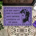 FLYEER Funny Prince Door Floor Mat Entrance Front Doormat - If You Didn'T Come to Party Don'T Bother Knocking on My Door. 