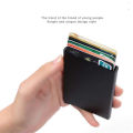 Rfid Smart Wallet Card Holder Metal Thin Slim Men Women Wallets Pop Up Minimalist Wallet Small Black Purse Vallet Walets for Men. 