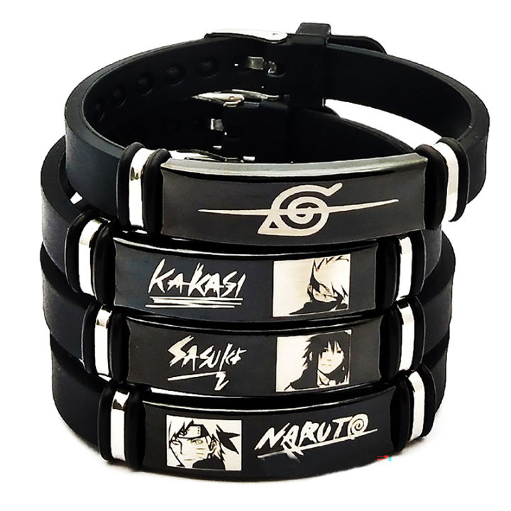 Anime Action Figure Creative Bracelet Cartoon Stainless Steel Silicone Wristband JIJIN