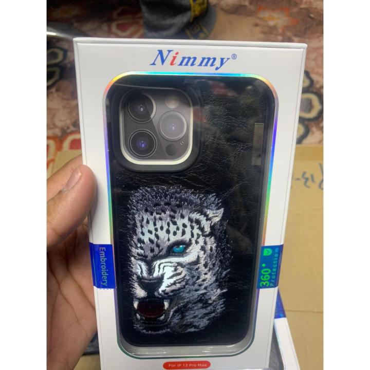 NIMMY 3D Embroidery Shell Leather Case for iPhone 13 / 13 Pro, iPhone13 Pro Max, iPhone Cases