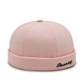 Spring and summer new casual landlord hat street melon skin tide hats without brim retro hip hop cap men and women universal cap. 