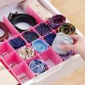 4Pcs/Sets Plastic Drawer Partition Strips  - Socks, Ties, Belts, Scarfs & Underwears, Sorting DIY Drawer Organizing Plastic Strips. 