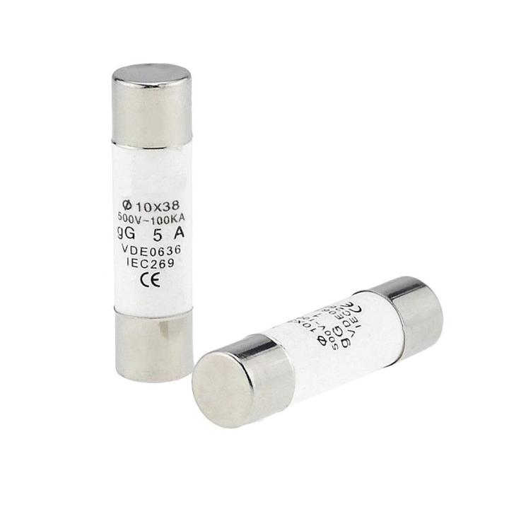 10pcs 1038 Ceramic fuse Fast blow Ceramic Fuse 10x38 Fuse 1A 2A 3A 4A 5A 6A 10A 16A 20A 25A 32A 380V RO15 RT18 RT14