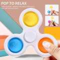 Pop It Fidget Spinner Sensory Simple Dimple Toy Relieve Stress. 