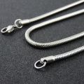 Silver Pure Stainless steel Round Snake Chain for Men / Boys Neck Chain. 