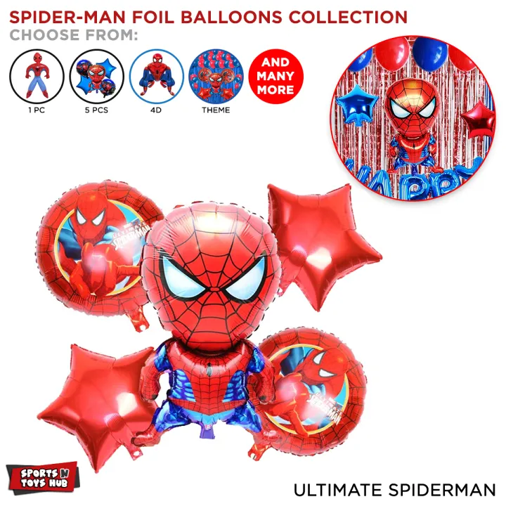 Super%20Hero%20Spiderman%20Theme%20Foil%20Balloons%20Set%20of%205%20Pcs%20Chrome,Chrome,%20Metallic%20Balloons%20Set%20For%20Boys%20-%20Image%202