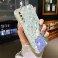 chenyyka For Samsung A30s Case Plating Side Edge Square New Design Cartoon Monster Phone Cases Pattern Silicone Casing Full Back Cover Camera Protect Shockproof Softcase. 