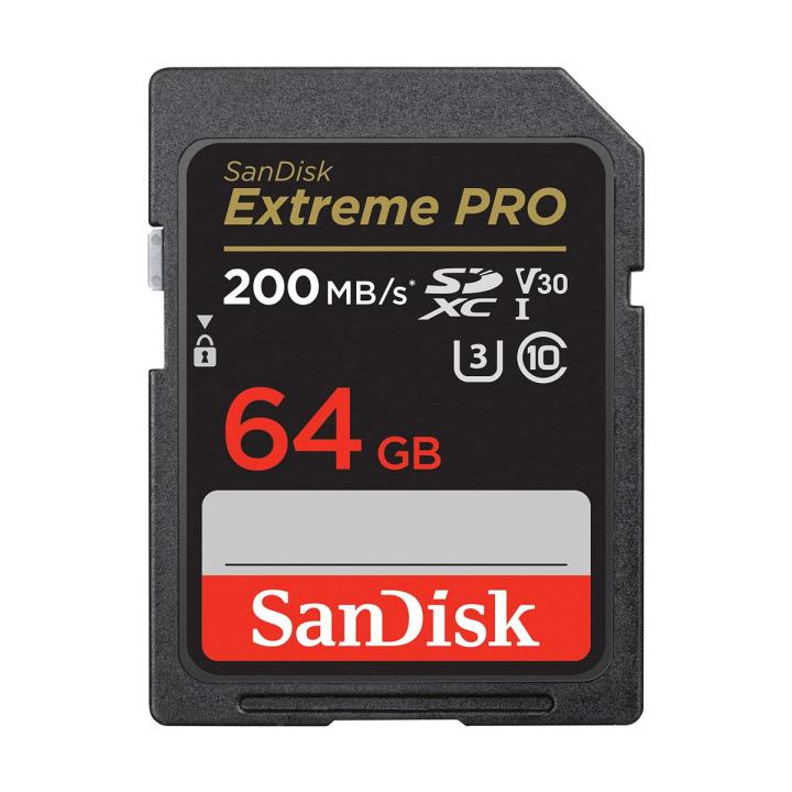 SanDisk Extreme PRO 64GB - 200 MB/s - SDXC / UHS-I / U3 / V30 - Memory Card