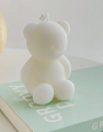 Pack of 3 Mini Teddy Bear Scented Candle, DIY Decoration, Creative Birthday Gift, Baby Shower, Gender Reveal Candle. 