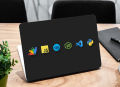 JavaScript, Google,  HTML, Visual Studio laptop skin vinyl sticker decal 12 13 13.3 14 15 15.4 15.6 inch laptop skin sticker cover art decal protector skin. 