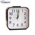 Small Bedside Clock Silent Battery Powered Alarm Clock with Night Light Perfect for Heavy Sleepers Kids Elderly Easy to Read Travel Friendly Compact Alarm Clock. 