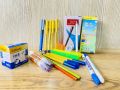 Stationery Combo - Stationery Set of pens - pencil- remover- correction pen - markers- hi lighters - pens - eraser and sharper For Kids - Teenagers - school and college students - Back to School - College Combo.. 