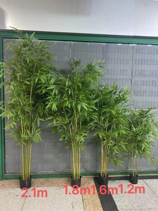 Imported artificial Bamboo Plant with black Planter