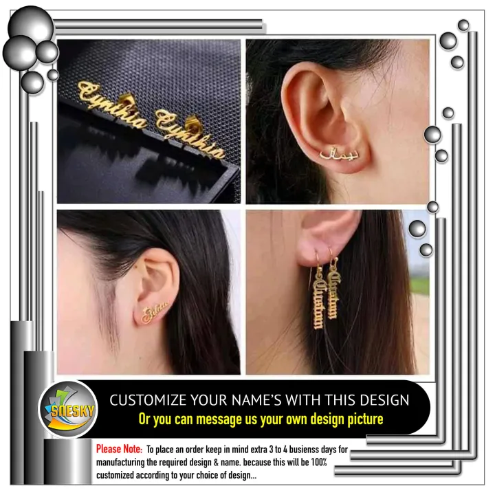Customize%20Name%20Earrings%20for%20Girls,%20Fashion%20Jewellery%20Stud%20Earrings%20-%20Image%203