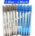 Piano Crystal Gel Pen (10 Pen/Box) | Premium Needle Point Pen with German Ink | Smooth & Smudge-Free Writing Gel Pen | Fine Tip Gel Ball Pen for Students & Professionals | Available in Blue & Black. 
