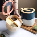 Spice Kit Masala Box Modern  4-1 Grid Spice Jar High Quality spice Container Square Spice Box Masala Box. 