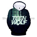 Fashion New Fall Hoodies Cool TV Series 3D Print Teen Wolf Hoodies Men Women Harajuku Autumn Teen Wolf Loose Clothes. 