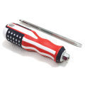 Screwdriver 2 in 1 | Reversible Dual End American USA Flag Screwdrivers Set | Tip Slotted & Tip Phillips Standard Length 9 inches ( Plus and Minus ends of tip). 