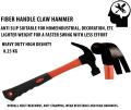 Steel Hammer - Orange And Black - 0.25Kg. 
