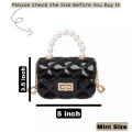 Small Purse for girls Pearl handle Coin Purse mini size Cross Body. 
