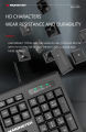 MONSTER Airmars KM1 USB Wired Keyboard Concave Convex Key Cap Design - Black. 