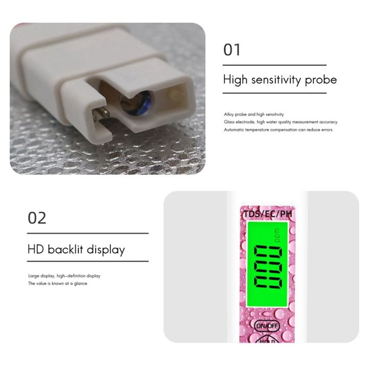 ADVANCED%E2%84%A2%204%20in%201%20TDS%20EC%20pH%20Temperature%20Multi-function%20Test%20Pen%20Digital%20Water%20Quality%20Tester%20Water%20Quality%20Test%20Pen%20Acidity%20Meter%20PH%20/%20TDS%20/%20EC%20/%20Temperature%20For%20Fish%20Aquarium%20Swimming%20Pool%20Drinking%20Water%20Hydroponics%20Sauce%20/%20Laboratory%20-%20Image%207