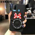 Phone Case Itel Vision 2 Plus Back Cover Cute Cartoon Camera Stand Holder Silicone Soft Cases for Itel Vision2 Plus Makeup Mirror Phone Cover Case. 