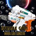 Automatic Water Bubble Machine with Lights and Music for Kids. 