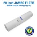 20 inch Jambo Sediment Water Filter, Whole House Heavy Duty Spun Polypropylene Replacement Cartridge, 20" x 4.5", 5 Micron,White. 