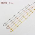 Collars Choker Necklaces For Women Flower Star Shape 45cm+5cm Gold Silver Color Extender Babygirl Necklaces Collier Best Friend. 