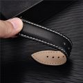 Smooth Calfskin Leather Watchband 20mm 22mm Straps For Samsung Galaxy Watch 3 41mm 45mm Active 40mm 44mm with Solid Automatic Butterfly Buckle Business Watch Band. 
