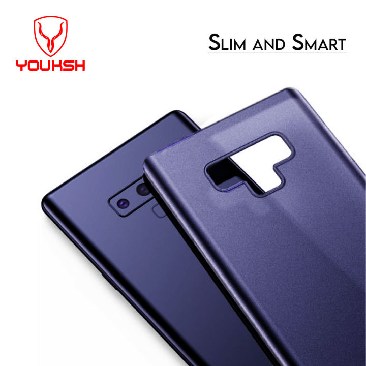 Youksh Samsung Galaxy Note 9 Wing Case Back Cover - Samsung Galaxy Note 9 Ultra Thin Lightweight Paper Back Cover - Samsung Galaxy Note 9 Slim Smart Back Pouch - Samsung Galaxy Note 9 Slim Side Pouch.