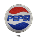 Pepsi Round Logo Embroidered Iron-On Patch Easy to Apply Perfect for Clothes, Bags, Hats & DIY Crafts. 