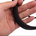 4mm-35mm black snakeskin mesh sleeve wire protective cover pet telescopic protective cover. 