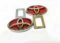 Toyota Logo Seat Belt Clip - Red - Car Safety Belt Buckle Alarm Canceler Stopper. 