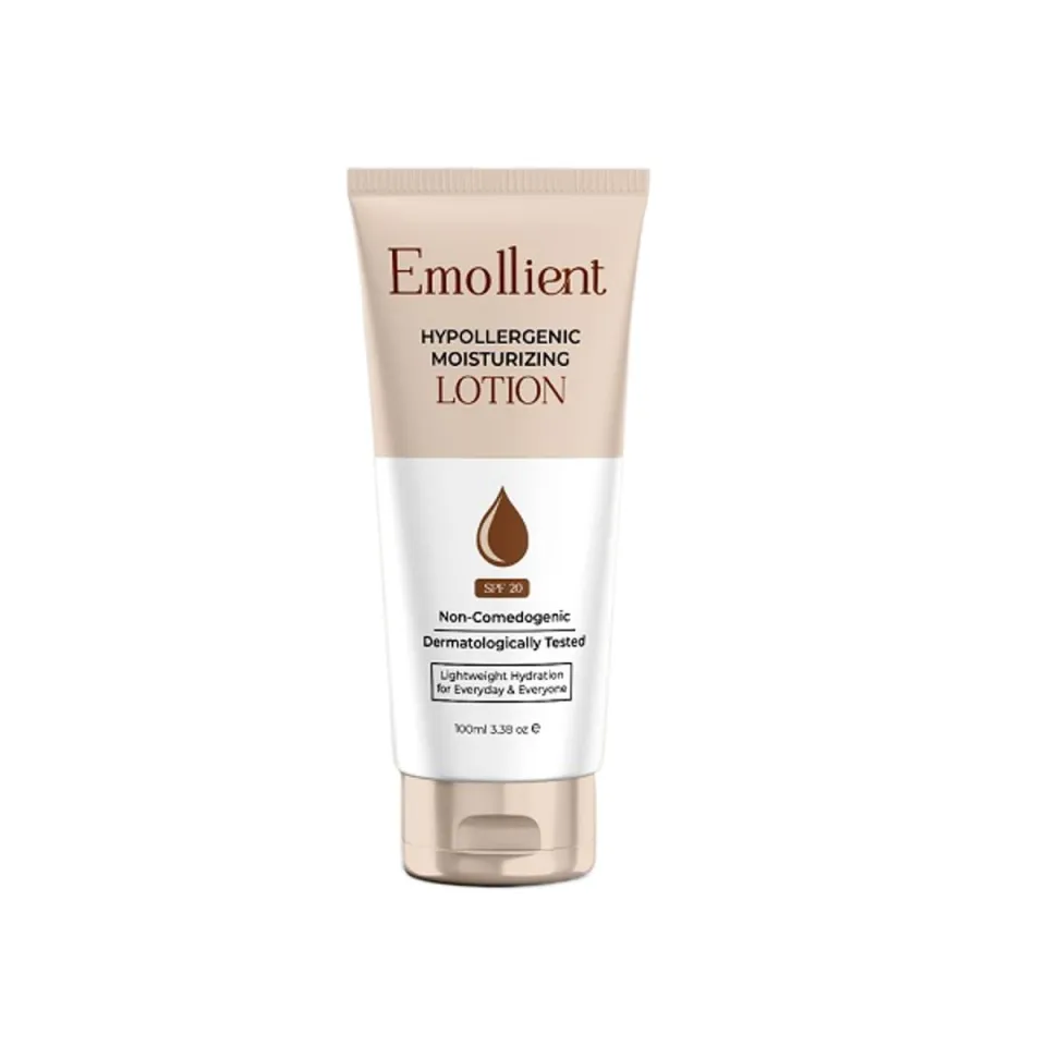 EMOLLIENT Hypoallergenic Moisturizing Lotion with SPF 20 Unisex Men Women Lightweight Hydration for Everyday Everyone Daraz.pk