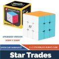 Qiyi Warrior S Rubiks Cube 3x3- Stickerless Magic Speed Cube 3x3 Puzzle Toys (56mm), Educational Brain Activity For Kids And Adults To Solve Problems. 