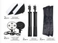 Combo Pack: 2 Sets of 2-Holder Softbox Lights for Studio | 50x70 Softbox with 7 Feet Stand. 