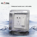 Clopal Waterproof Wall Socket Switch Board Cover Protector, Child Proof Safety Cover for Outlets. 