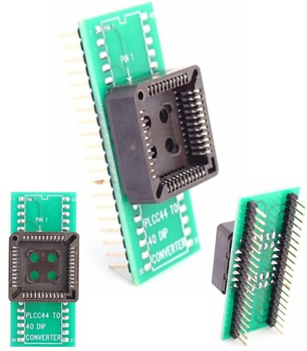 PLCC44 to DIP40 Programmer Socket Seat Adapter Mod
