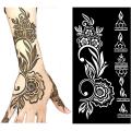 Temporary Tattoo Mehndi  Stencil Henna Sticker Mehndi stickers Tattoo sticker for girl mehndi tatoo sticker. 